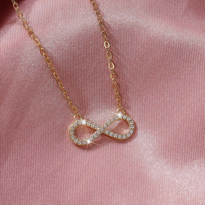Gold Infinity Pendant Necklace