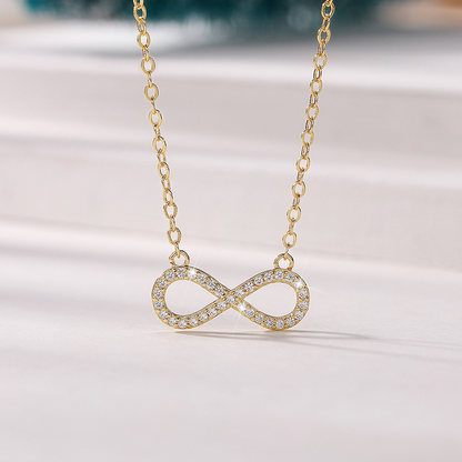 Gold Infinity Pendant Necklace