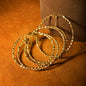 18K Gold Cube Bracelet
