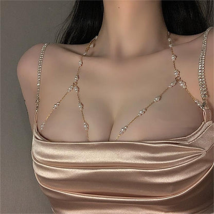 Pearl Clavicle Body Chain
