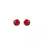 Raspberry Red Vintage Ear Clips