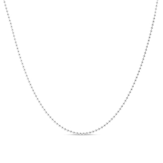 Sterling Silver Bead Chain Anklet