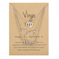 Silver Virgo Layered Necklace Set