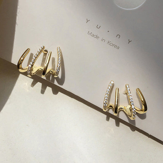 Minimal Metal Stud Earrings