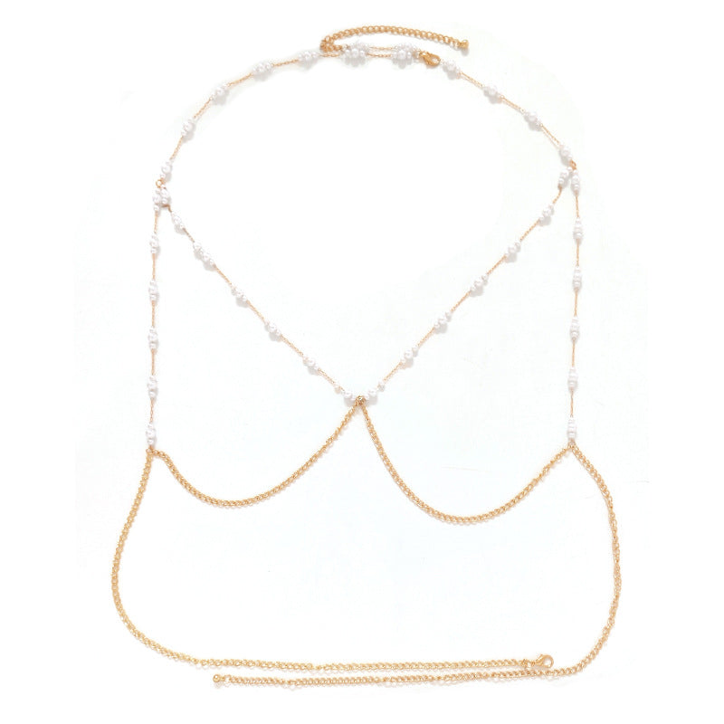Pearl Clavicle Body Chain