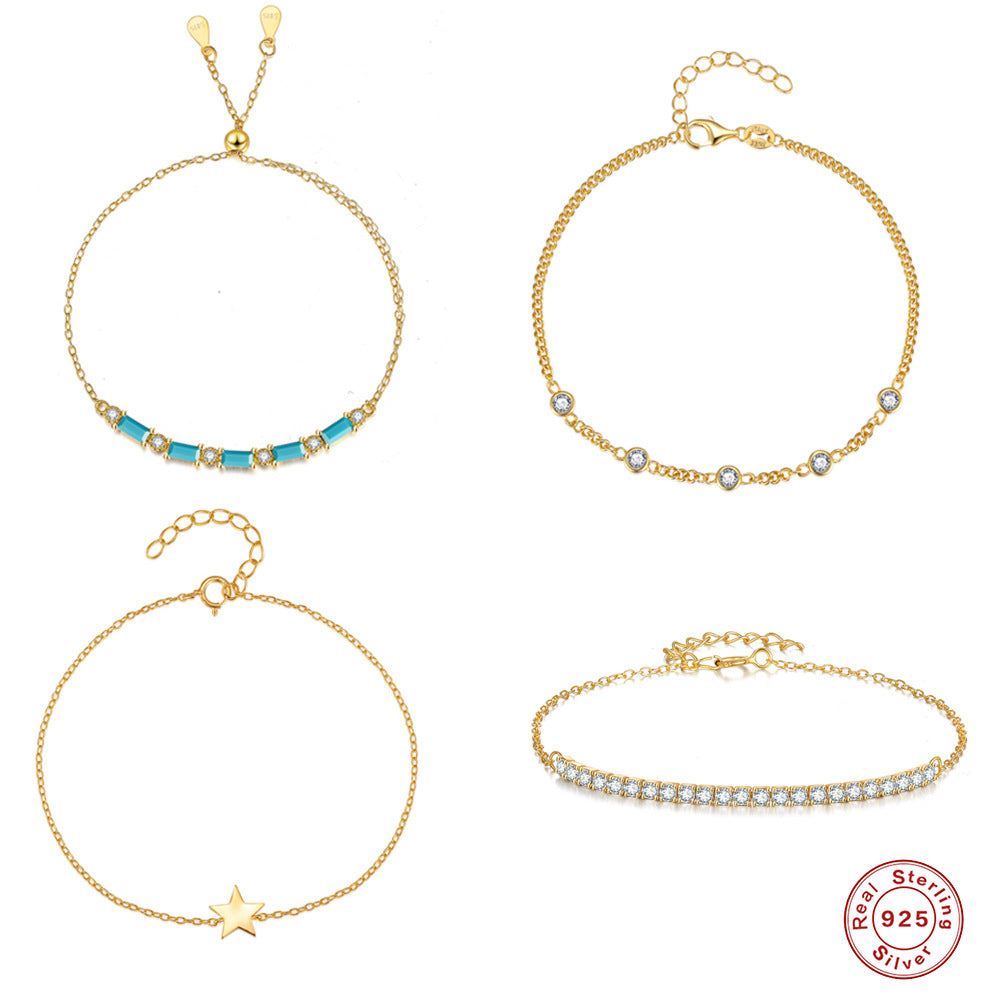 S925 Star Circle Bracelet