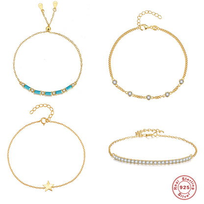S925 Star Circle Bracelet
