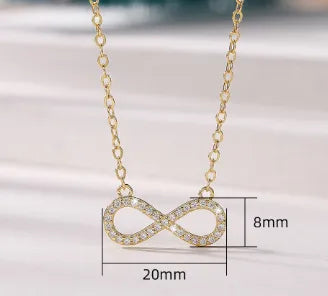 Gold Infinity Pendant Necklace