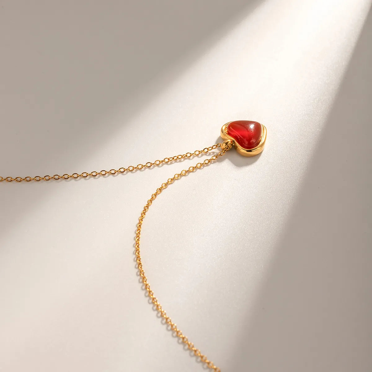 18K Gold Heart Jewelry Set