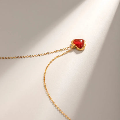 18K Gold Heart Jewelry Set