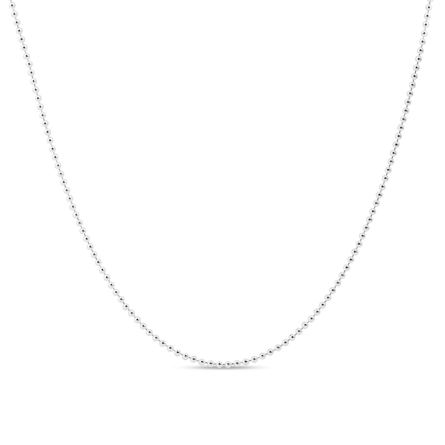 Sterling Silver Bead Chain Anklet