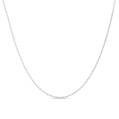 Sterling Silver Bead Chain Anklet