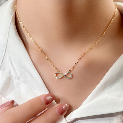 Gold Infinity Pendant Necklace