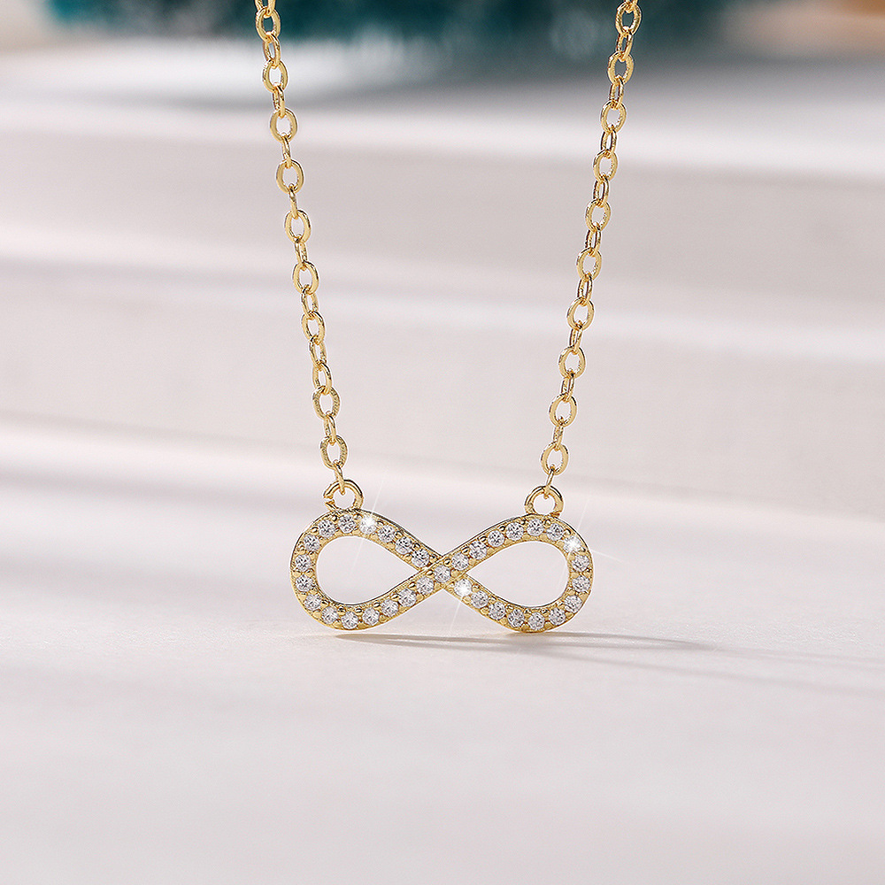 Gold Infinity Pendant Necklace