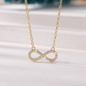 Gold Infinity Pendant Necklace