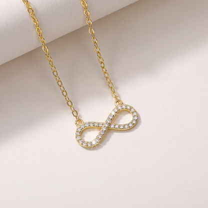 Gold Infinity Pendant Necklace